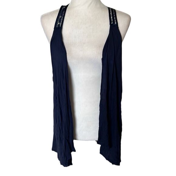 Torrid y2k waterfall vest navy blue size 2X - Picture 1 of 8
